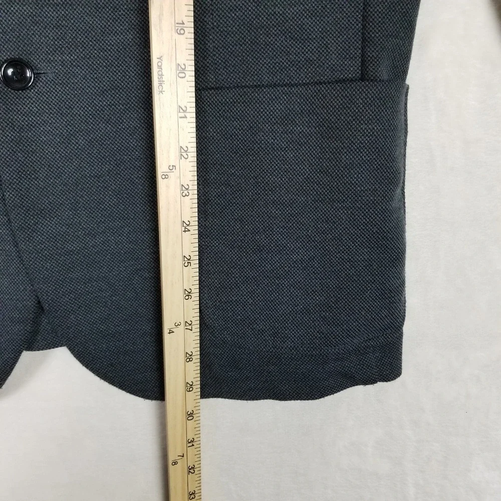 PJ Paul Jones Blazer Mens Size L Grey Textured Knit Two Button Sport Coat